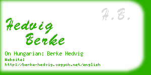 hedvig berke business card